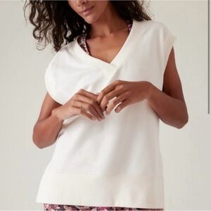Athleta White Short Sleeve Tee